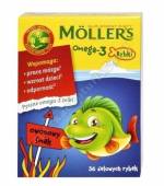 MOLLERS Omega-3 Rybki owocowe 36 kaps. żelowych
