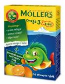 Mollers Omega-3 Rybki Pomarańczowo-cytrynowe 36 sztuk