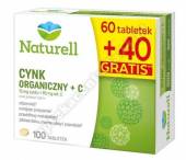 Naturell Cynk Organiczny + C tabl. 100tabl