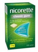 Nicorette Classic 4 mg 105 gum do żucia