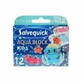 Plast. Salvequick Aqua Block Kids 12 szt 1 op