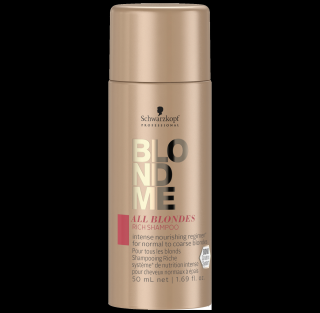 Schwarzkopf BlondMe Bogaty szampon do włosów blond 50ml