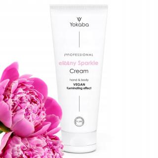 Yokaba Peony Sparkle Cream Professional HandBody Vegan Intensywnie nawilżający krem do rąk i ciała 75ml