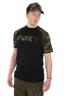 FOX - Black Camo Raglan T-Shirt L - Koszulka z krótkim rękawem Koszulka z krótkim rękawem