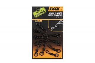 FOX - Edges Kwik Change Hook Swivels Size10 - Krętlik Z Szybkozłączką Krętlik Z Szybkozłączką