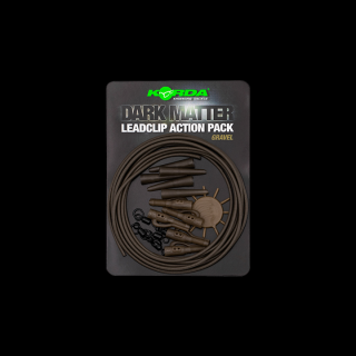 Korda - Dark Matter Action Pack Gravel - Komplet akcesoriów do zestawów z bezpiecznym klipsem Komplet akcesoriów do zestawów z bezpiecznym klipsem