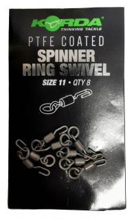 Korda - Ptfe Spinner Ring Swivels Size 11 - krętlik do spinner riga krętlik do spinner rig