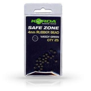 Korda - Safe Zone Rubber Bead Green (25pcs) 4mm - Koraliki gumowe Koraliki gumowe