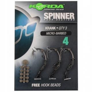 Korda - Spinner Hook Sections Krank 4 - gotowe przypony karpiowe gotowe przypony karpiowe