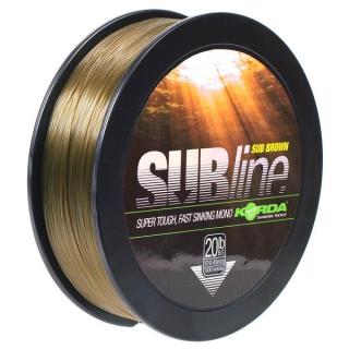 Korda - SubLine Ultra Touch Brown 20lb/ 0,43mm 1000m - Żyłka główna Żyłka główna Korda SubLine Ultra Touch Brown 20lb/ 0,43mm 1000m