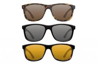 Korda - Sunglasses Classics Matt Tortoise Yellow Lens - okulary przeciwsłoneczne okulary przeciwsłoneczne