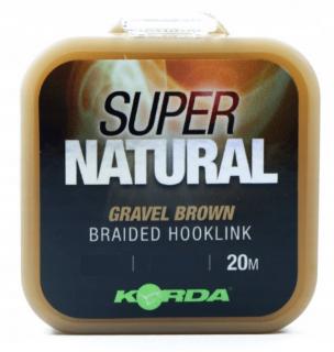 Korda - Super Natural 25lb Gravel Brown - miękka plecionka przyponowa miękka plecionka przyponowa