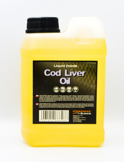 Massive Baits - Cod Liver Oil 1l - dodatek do przynęt dodatek do przynet