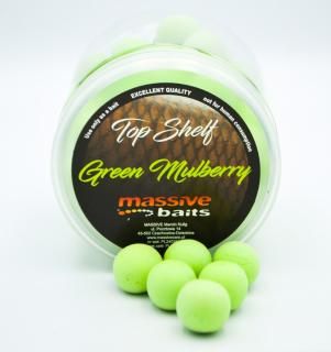 Massive Baits - Green Mulberry Custom Pop-Ups 18mm - Pływające kulki Pływające kulki zielona morwa