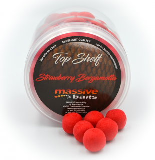 Massive Baits - Strawberry Bergamotta 14mm - kulki pop up kulki
