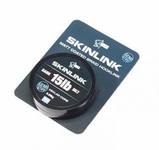 Nash - SkinLink Semi-Stiff Dark SIlt 15lb 10m - plecionka w otulinie