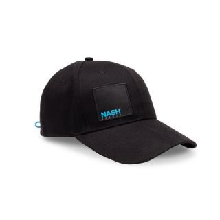Nash Square Print Baseball Cap Black - czarna czapka z daszkiem
