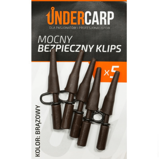 Under Carp - mocny bezpieczny klips brązowy mocny bezpieczny klips brązowy