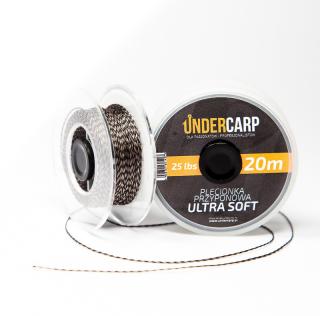 Undercarp - Plecionka przyponowa 20 m/25 lbs ULTRA SOFT – brązowa