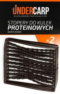 Undercarp - Stopery do kulek proteinowych baryłkowe – brązowe