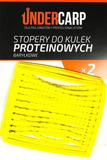 Undercarp - Stopery do kulek proteinowych baryłkowe – żółte