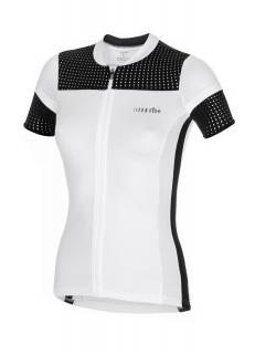 Damska koszulka rowerowa zeroRH+ Flap W white-black - L
