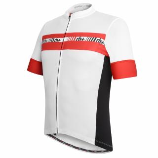 Koszulka rowerowa zeroRH+ Academy FZ white-red - L