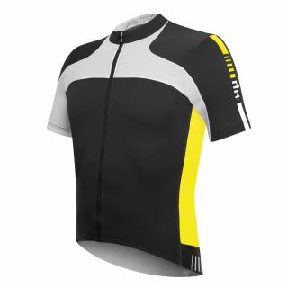 Koszulka rowerowa zeroRH+ Agility FZ black-acid yellow - M