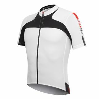 Koszulka rowerowa zeroRH+ Agility FZ white-black - XL