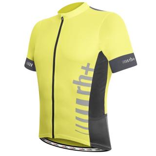 Koszulka rowerowa zeroRH+ Logo EVO ACID YELLOW-ANTHRACITE - L