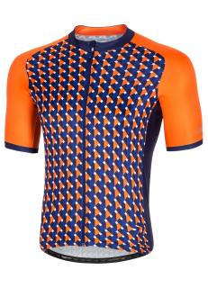 Koszulka rowerowa zeroRH+ Passion ORANGE/DARK BLUE - XL