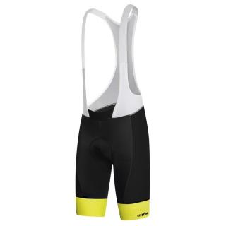 Spodenki rowerowe zeroRH+ Hero black-white-acid yellow - L