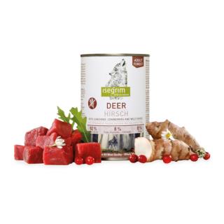 Isegrim Roots DEER 400g Jeleń bez zbóż grain free puszka dla psa