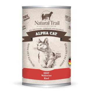 NATURAL TRAIL ALPHA CAT 400g wołowina mokra karma dla kotów