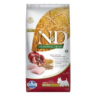 ND Ancestral Grain Mini Adult 7kg Chicken Pomegranate Farmina Natural  Delicious ND