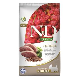 ND QUINOA Duck Neutered 2,5kg Mini Adult dla psów po sterylizacji