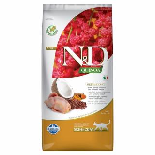 ND Quinoa Skin Coat Quail 5kg Cat Adult Farmina