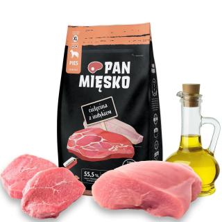 Pan Mięsko Cielęcina z Indykiem 3kg chrupki XL