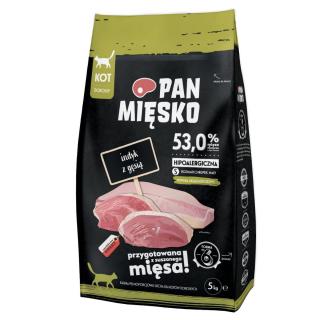 Pan Mięsko Indyk z Gęsią 5kg dla kotów chrupki S