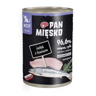 Pan Mięsko Indyk z Łososiem dla kociąt 400g puszka