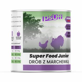 psUff Super Food Junior Drób z marchewką 850g