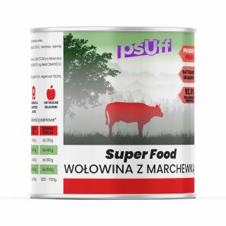 psUff Super Food Wołowina z marchewką 850g