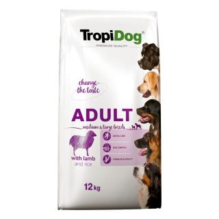 Tropidog LAMB Rice 12kg Adult Medium Large Breeds jagnięcina Premium Quality