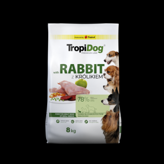 TropiDog with Rabbit Mini Adult 8kg z Królikiem dla małych ras