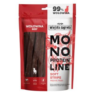Wiejska Zagroda Monoproteinowe Miękkie Paski Wołowina 100g Przysmak dla psa