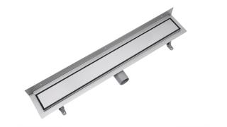 Odpływ PRZYŚCIENNY z rusztem DUO 80 cm (pod płytkę)