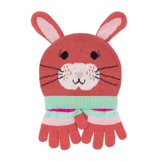 Zoocchini Komplet dla Dzieci Czapka i Rękawiczki Królik S