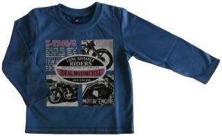 Bluza z motocyklami - niebieska