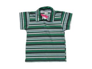 Bluzeczka Kubuś - zielone, grafitowe, białe paseczki