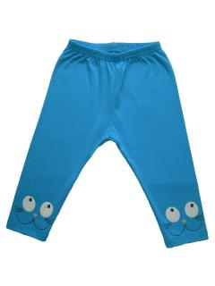 Spodnie legginsy niebieskie z buźką